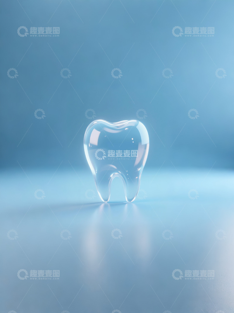 高清大图下载【趣麦麦图】口腔牙科蓝色水晶5