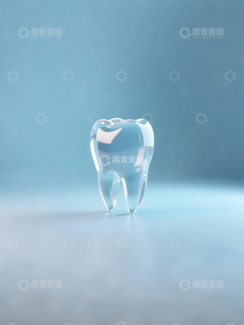 高清大图下载【趣麦麦图】口腔牙科蓝色水晶4