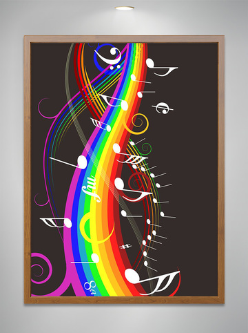 音符简笔画矢量图