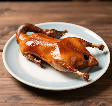 烤鸭美食摄影图