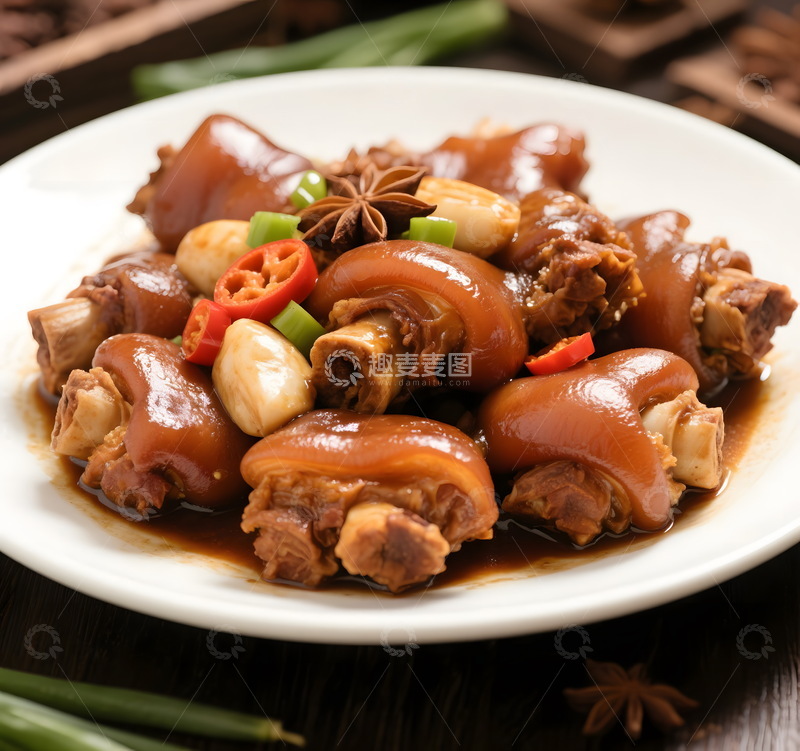 高清大图下载【趣麦麦图】-卤猪蹄卤猪脚卤味美食