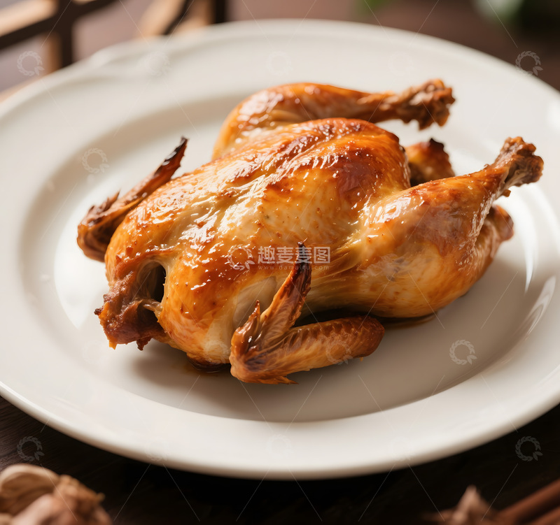 高清大图下载【趣麦麦图】美味烤鸡摄影图片