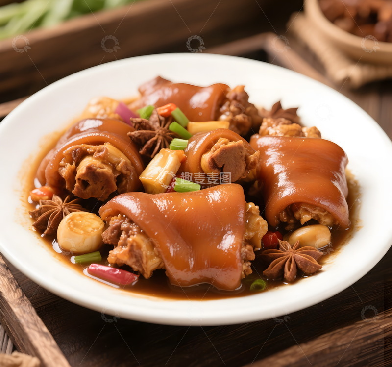 高清大图下载【趣麦麦图】卤猪蹄卤猪脚