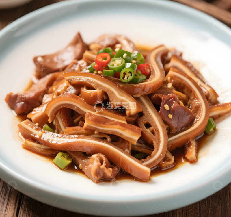 高清大图下载【趣麦麦图】凉菜卤猪耳朵