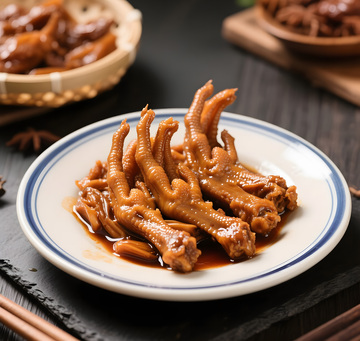 美味卤鸡爪卤凤爪摄影图