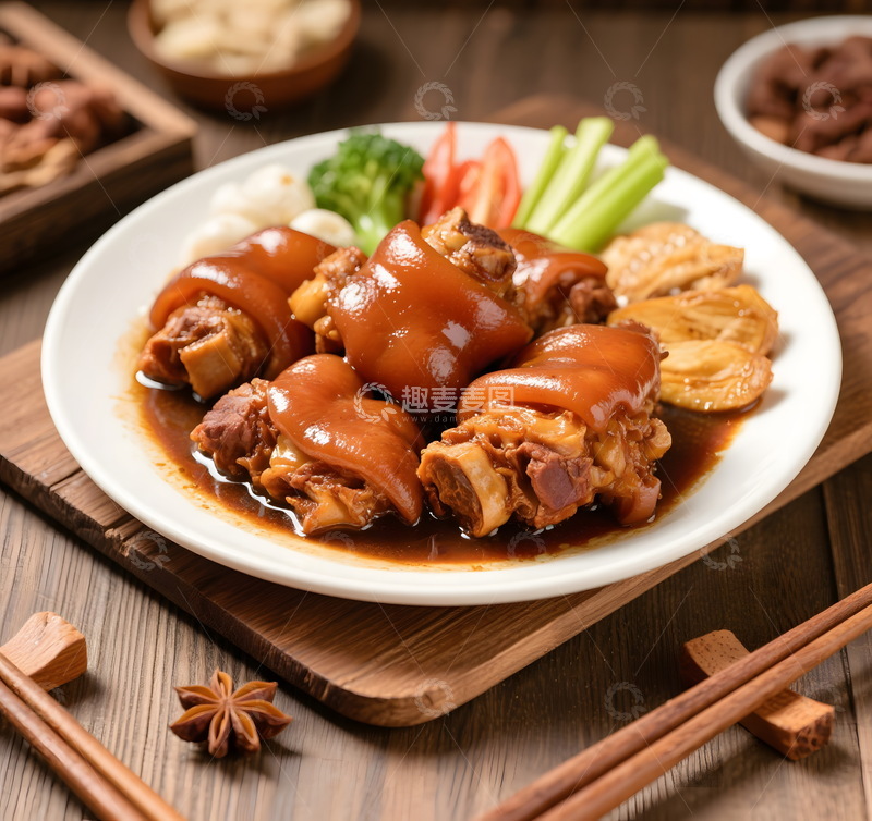 高清大图下载【趣麦麦图】卤猪蹄卤猪脚美食