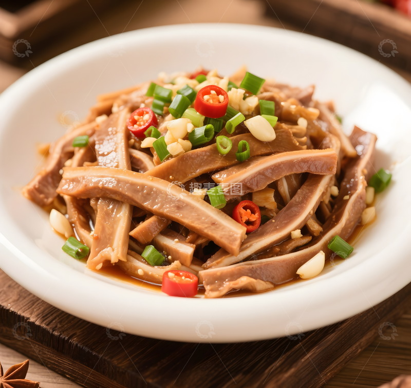 高清大图下载【趣麦麦图】卤猪肚麻辣猪肚
