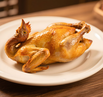 美味烤鸡摄影图