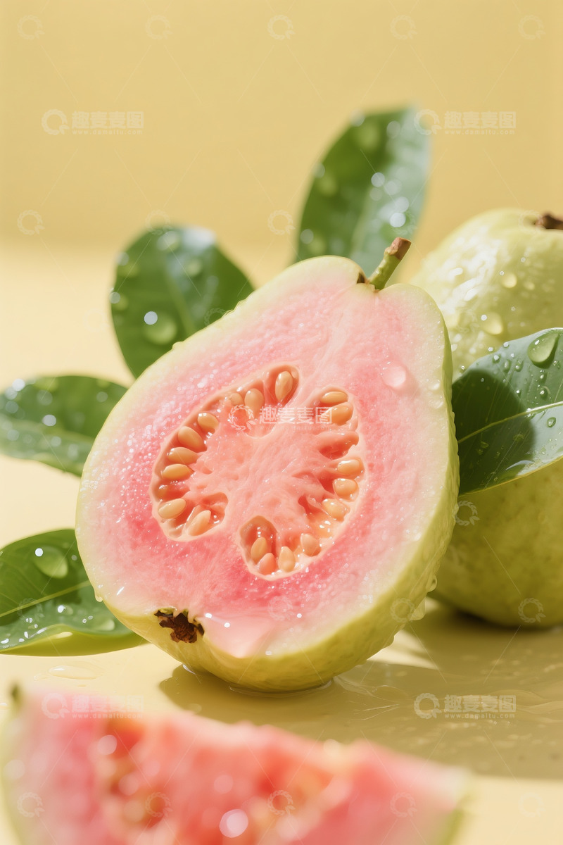 高清大图下载【趣麦麦图】红心芭乐水果写实摄影