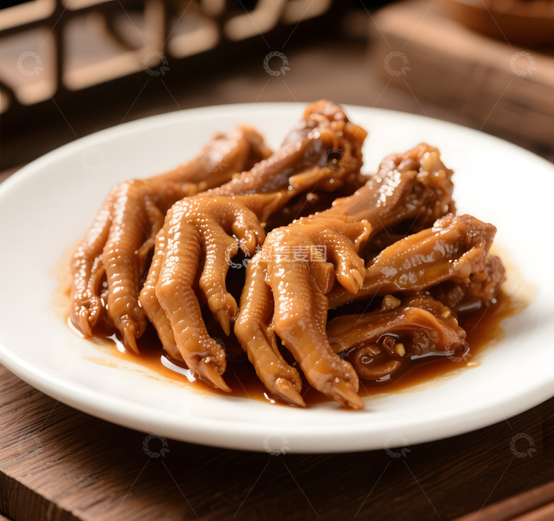 高清大图下载【趣麦麦图】美味卤鸡爪卤凤爪