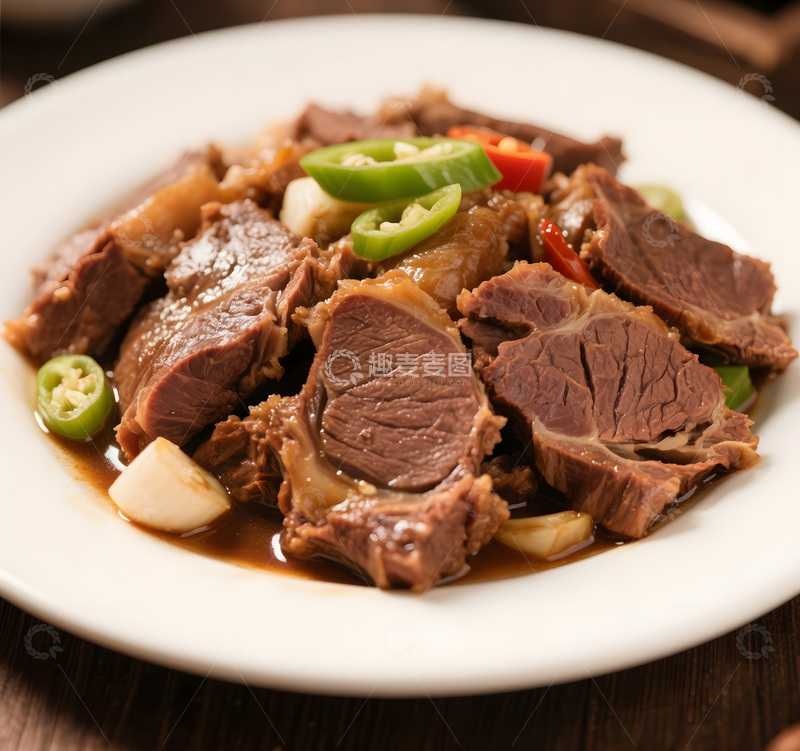 高清大图下载【趣麦麦图】香辣卤牛腱子肉
