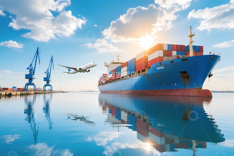 高清大图下载【趣麦麦图】货轮运输码头集装箱摄影图31