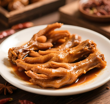 美味卤鸡爪卤凤爪图