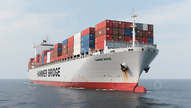 高清大图下载【趣麦麦图】海洋运输货轮摄影图