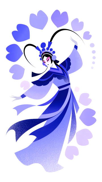 京剧文化艺术背景图