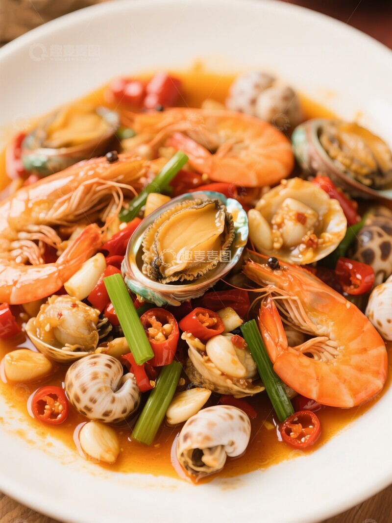 高清大图下载【趣麦麦图】捞汁海鲜凉菜美食