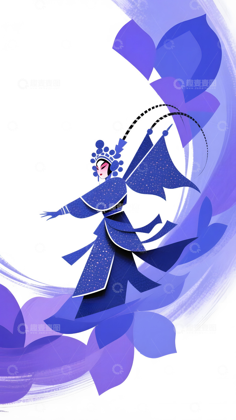 高清大图下载【趣麦麦图】京剧文化艺术形象图