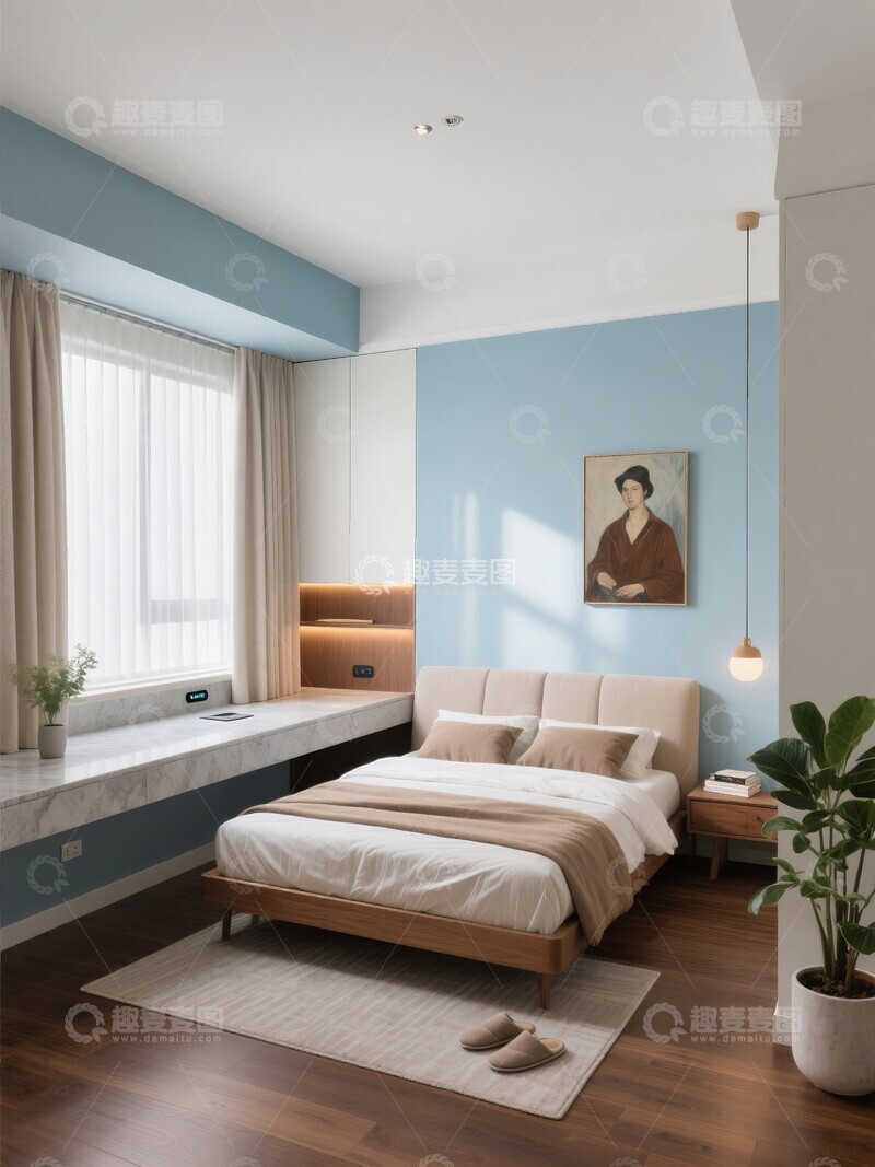 高清大图下载【趣麦麦图】现代卧室酒店装修设计