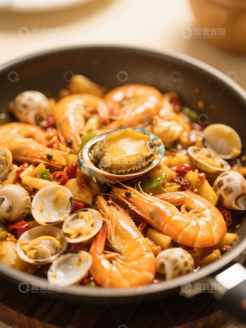 高清大图下载【趣麦麦图】捞汁海鲜凉菜美食餐饮摄影