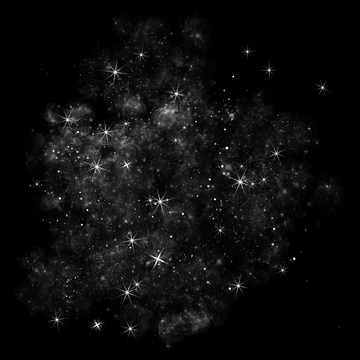 星星素材梦幻星空元素银河星星贴纸免扣元素