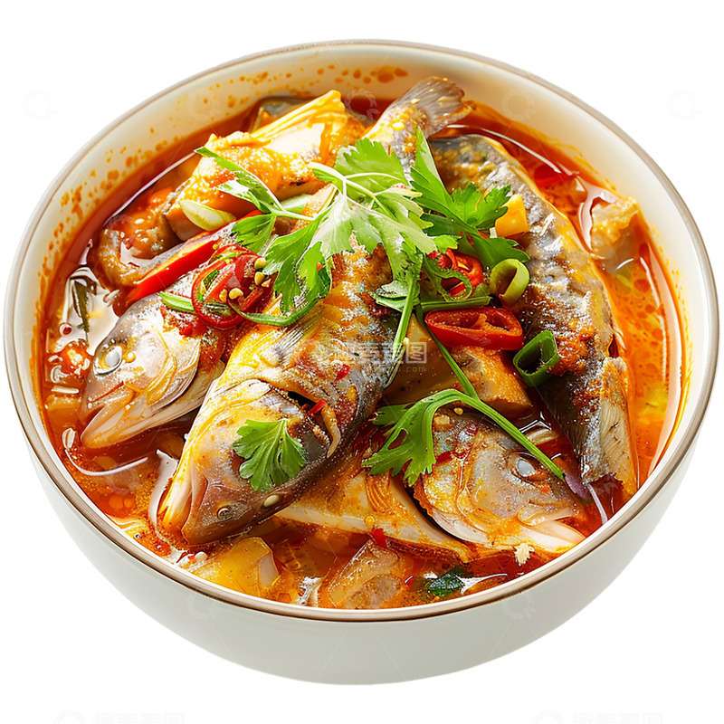 高清大图下载【趣麦麦图】一碗红烧小鱼