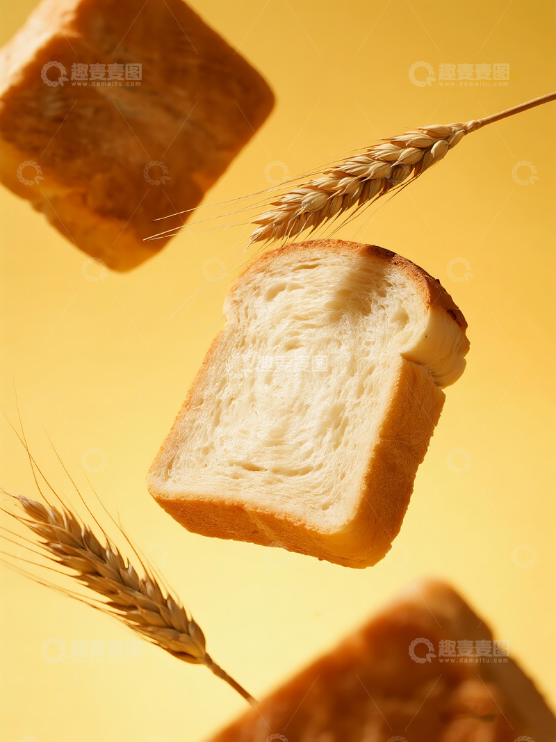 高清大图下载【趣麦麦图】商业照片面包片麦穗场景