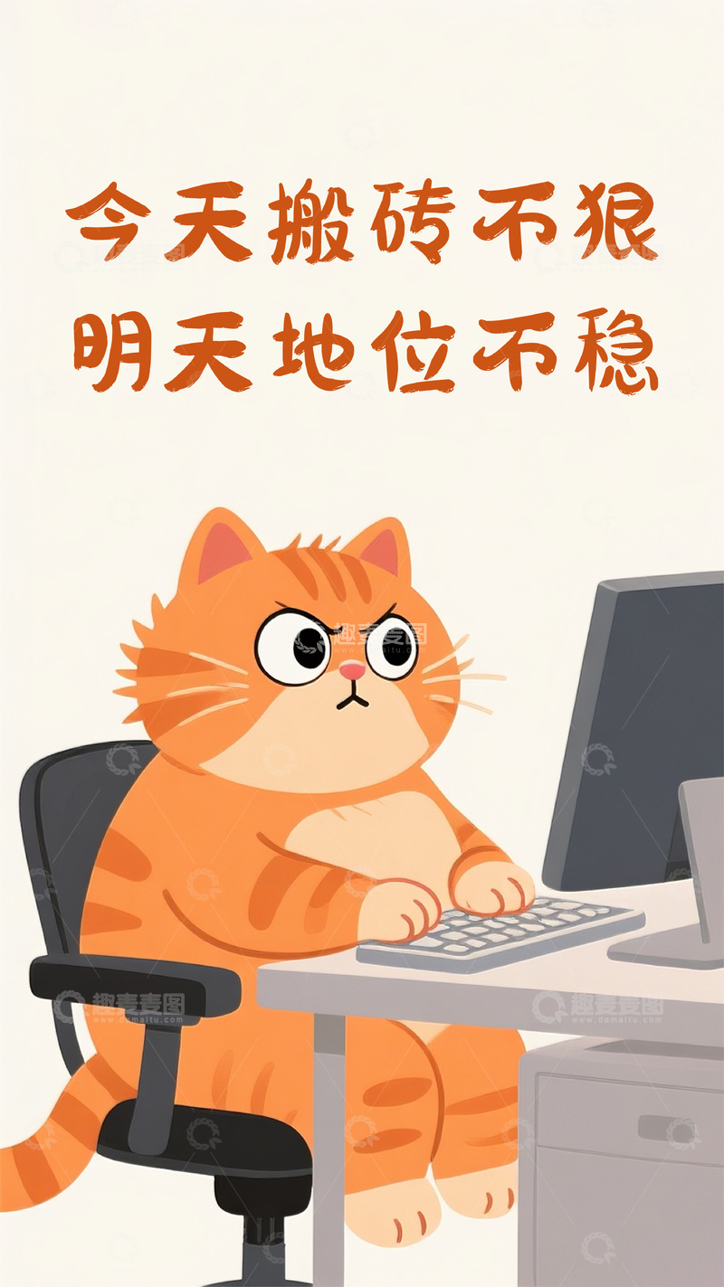 高清大图下载【趣麦麦图】发疯文学-搬砖