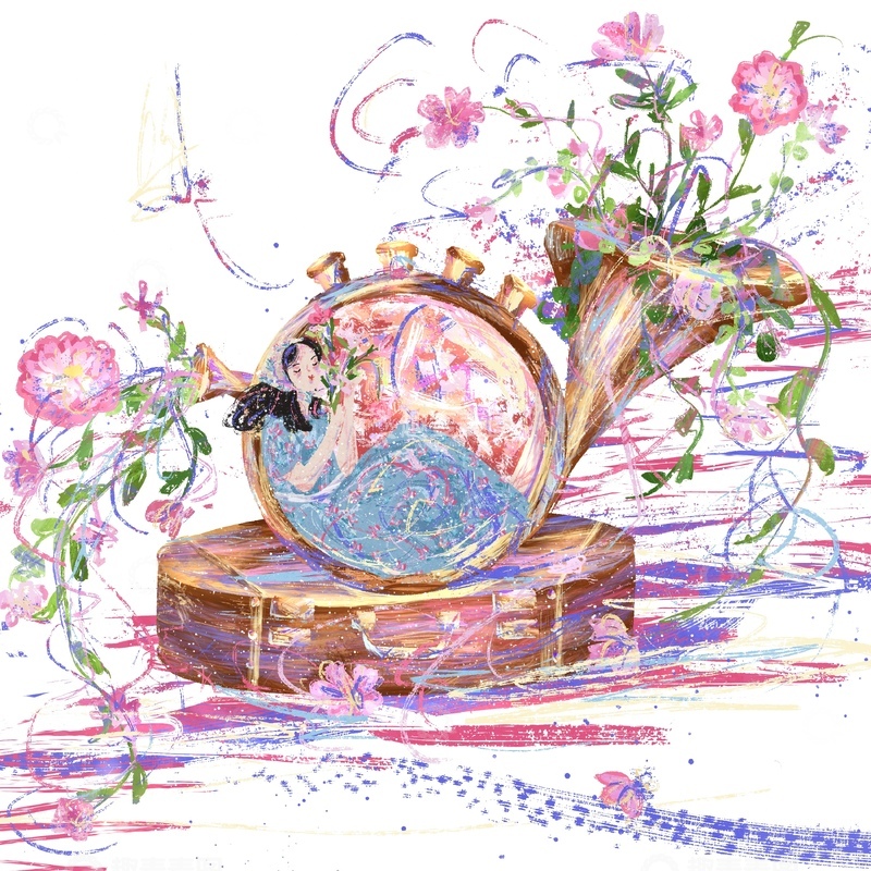 原创治愈插画作品素材123456