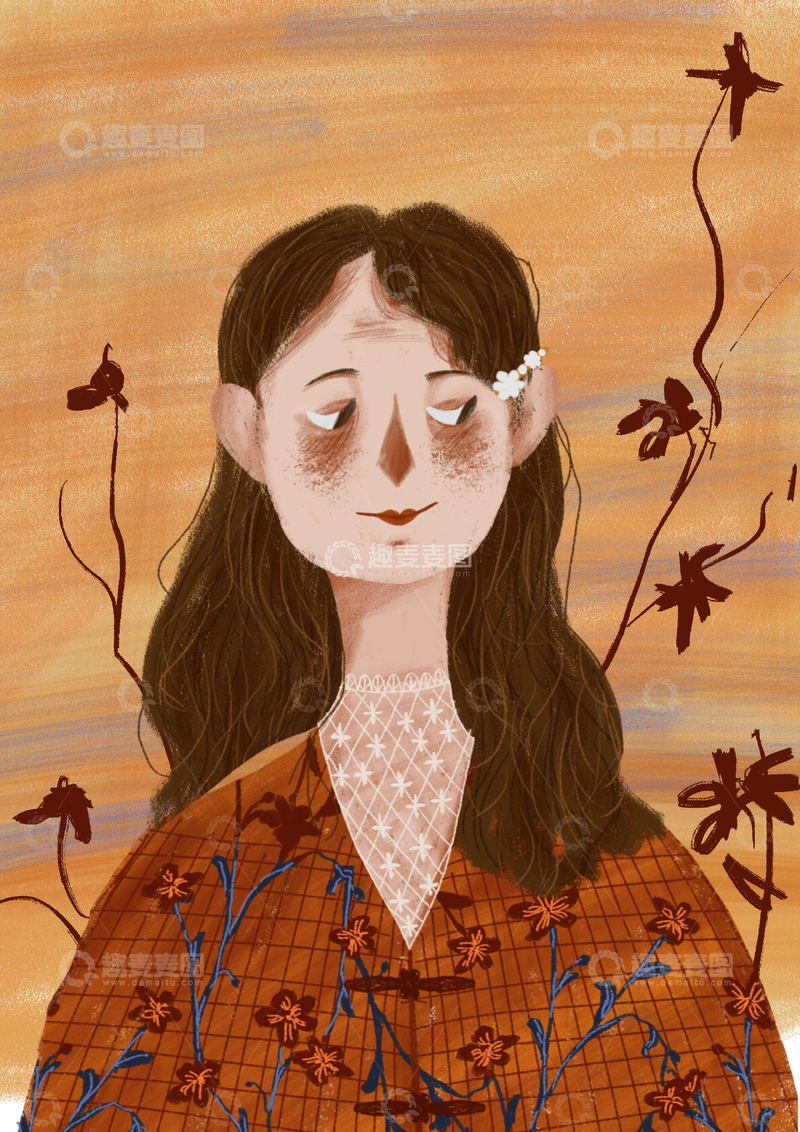 原创治愈插画作品素材1234