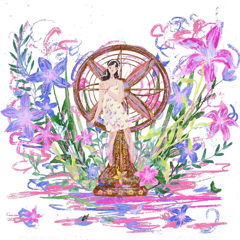 原创治愈插画作品素材123