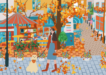 原创治愈插画作品素材123456789