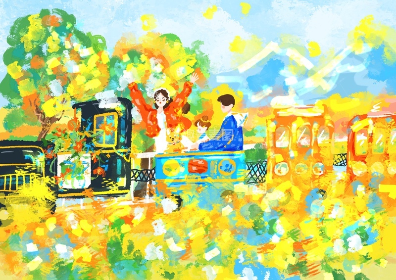 高清大图下载【趣麦麦图】原创治愈插画作品素材四季节气节日自然1234567891011