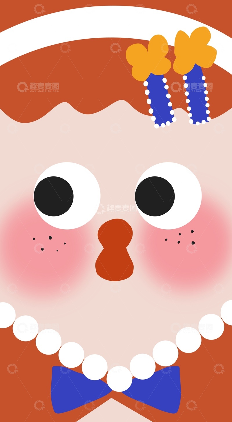 高清大图下载【趣麦麦图】原创治愈插画作品素材四季节气节日女生