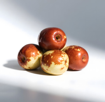 新鲜红枣冬枣摄影