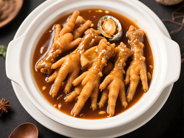 鲍汁凤爪高清摄影图