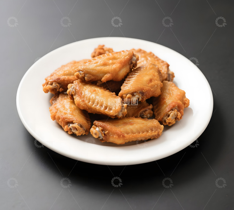高清大图下载【趣麦麦图】美味炸鸡中翅高清摄影图