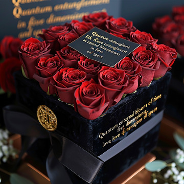 包装精美的玫瑰花