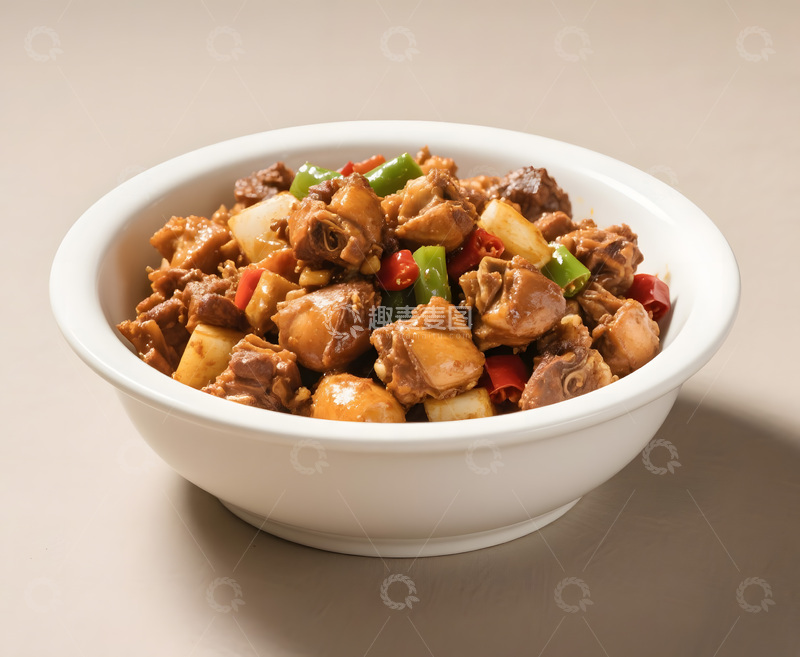 高清大图下载【趣麦麦图】新疆大盘鸡高清摄影图