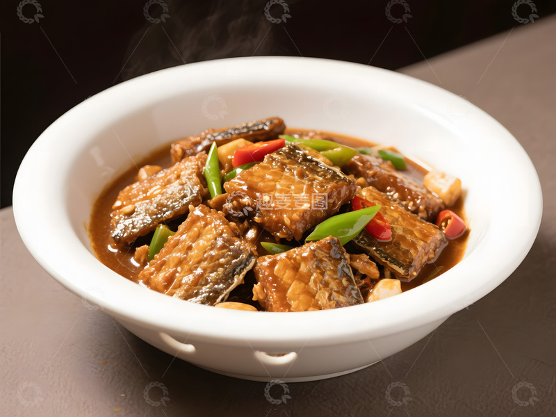 高清大图下载【趣麦麦图】红烧带鱼段摄影图