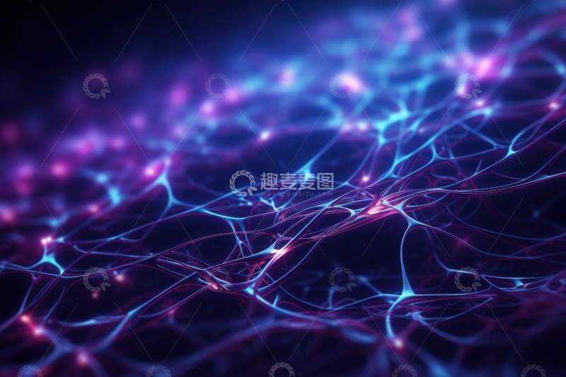 高清大图下载【趣麦麦图】脑部神经网络