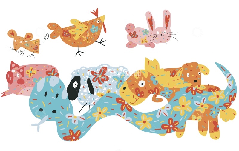 高清大图下载【趣麦麦图】原创治愈插画作品素材四季节气节日合集