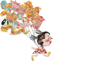 原创治愈插画作品素材传统