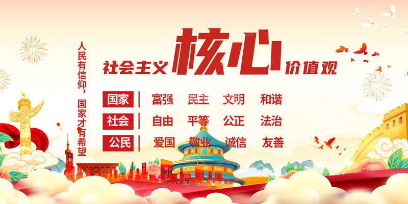 新时代社会主义宣传展板1234567