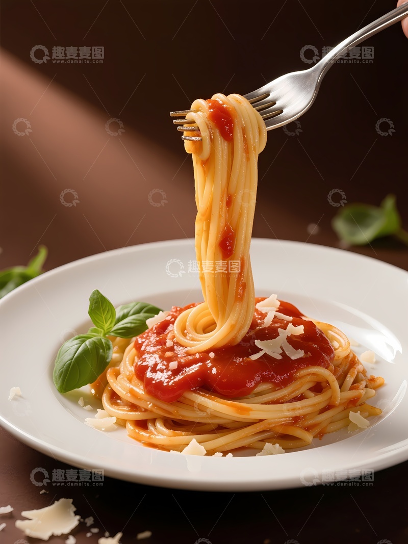 高清大图下载【趣麦麦图】一盘意大利面