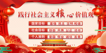 新时代社会主义宣传展板12