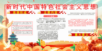 新时代社会主义宣传展板123