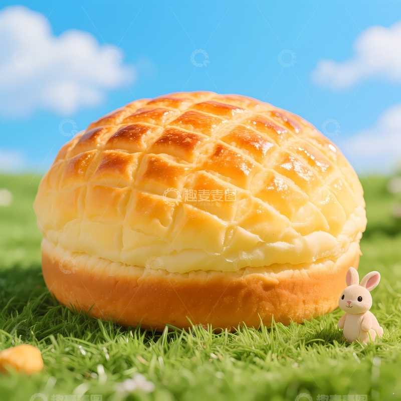 高清大图下载【趣麦麦图】一个巨大的菠萝包