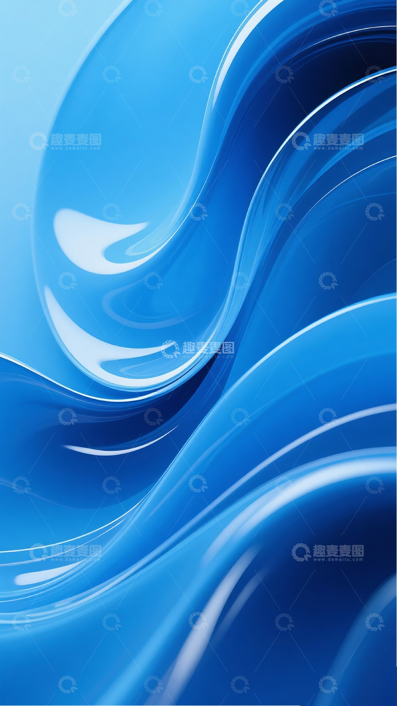 高清大图下载【趣麦麦图】蓝色线条渐变背景11