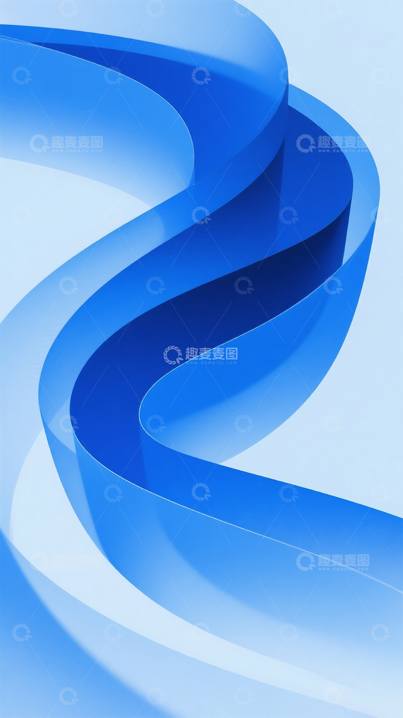 高清大图下载【趣麦麦图】蓝色线条渐变背景2