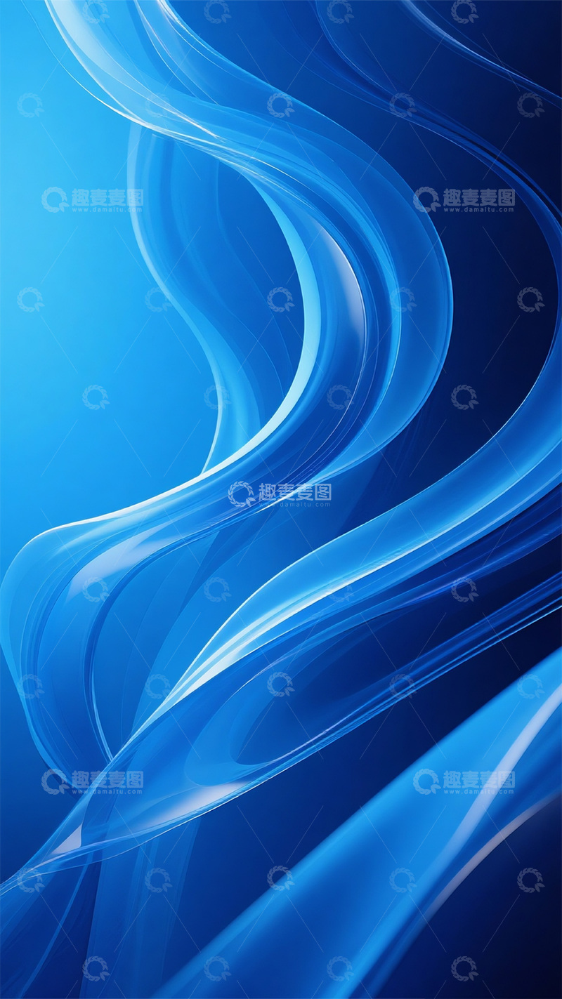 高清大图下载【趣麦麦图】蓝色线条渐变背景9